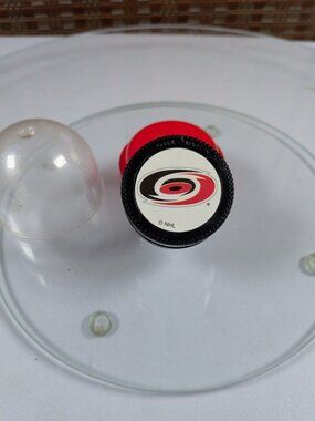 CAROLINA HURRICANES MINI PUCK YO-YO NHL HOCKEY TWO-SIDED 2" ROUND PLASTIC